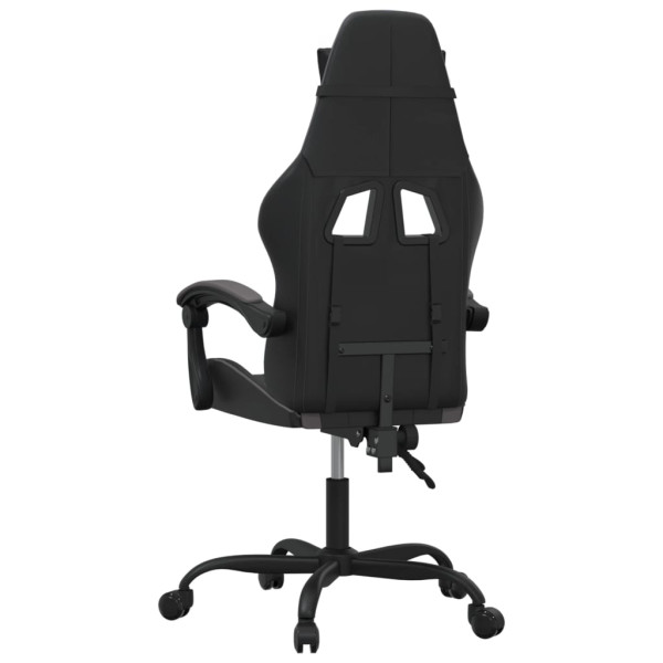 Silla gaming cuero sintético negro y gris M 5