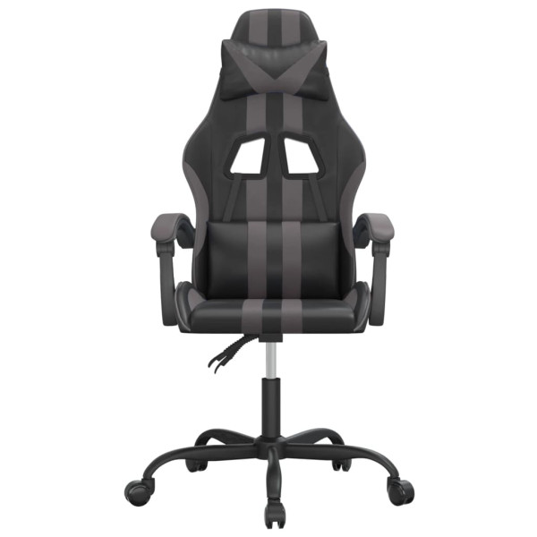 Silla gaming cuero sintético negro y gris M 3