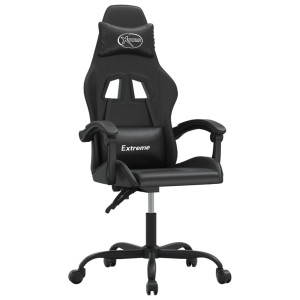 Silla gaming cuero sintético negro H