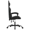 Silla gaming cuero sintético negro 4