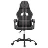 Silla gaming giratoria cuero sintético negro y gris 3