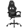 Silla gaming giratoria cuero sintético negro 2