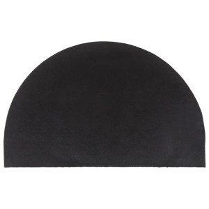 Capacho semicircular em fibra de coco natural 50x80 cm H