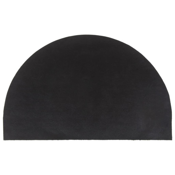 Capacho semicircular em fibra de coco natural 50x80 cm M 2