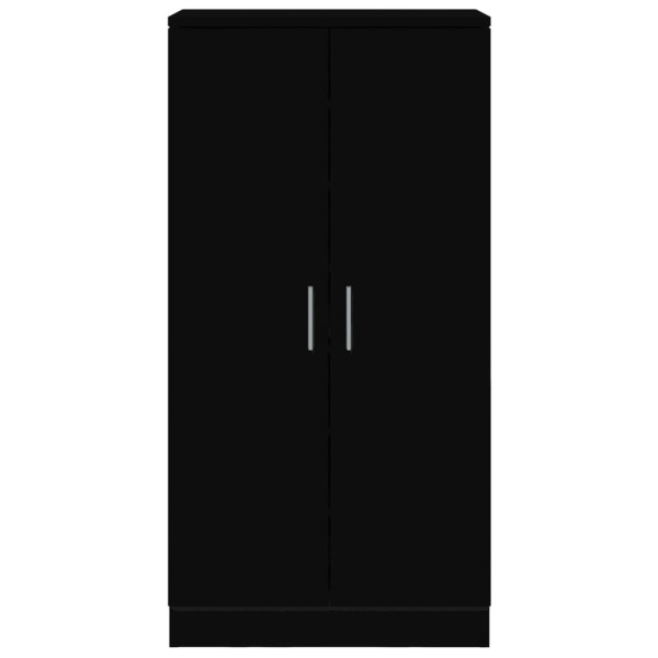Mueble zapatero madera contrachapada negro 55x35x108 cm M 5