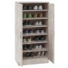 Mueble zapatero madera contrachapada gris hormigón 55x35x108 cm 4