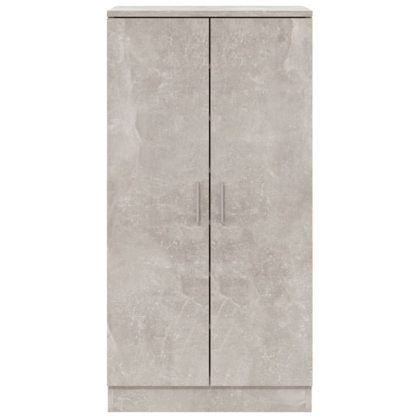 Mueble zapatero madera contrachapada gris hormigón 55x35x108 cm M 5
