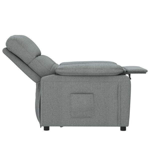 Sillón reclinable de tela gris oscuro M 5