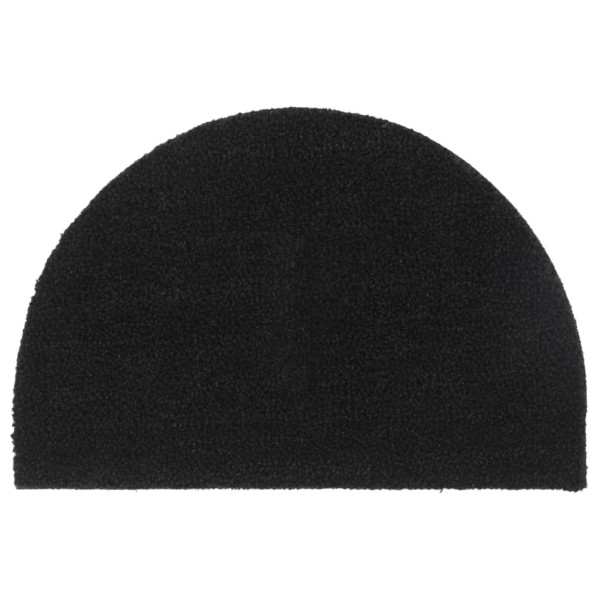Felpudo semicircular de fibra de coco negro 40x60 cm D