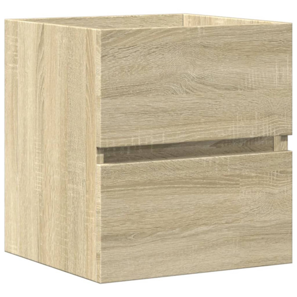 Armario de lavabo madera ingeniería roble Sonoma 41x38.5x45 cm M 2