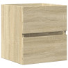 Armario de lavabo madera ingeniería roble Sonoma 41x38.5x45 cm 2