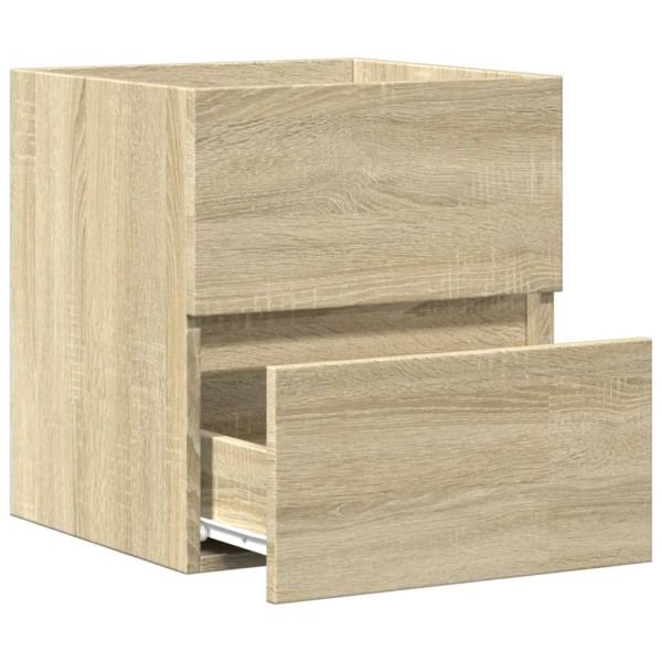 Armario de lavabo madera ingeniería roble Sonoma 41x38.5x45 cm M 5