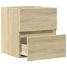 Armario de lavabo madera ingeniería roble Sonoma 41x38.5x45 cm 5
