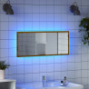 Espejo de baño LED madera ingeniería roble artisan 100x8.5x37cm 1