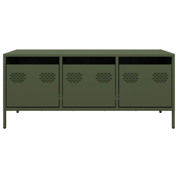 Mesa centro 101.5x50x43.5 cm aço laminado a frio verde-azeitona M 4