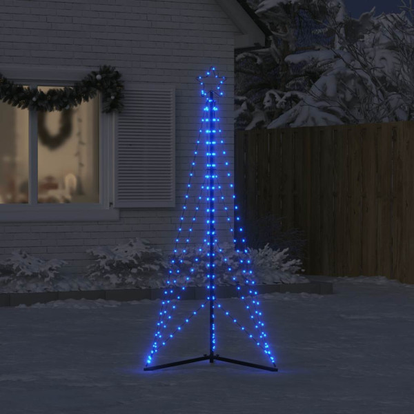 LED Árvore de Natal 363 LEDs Azul 182 cm M 3