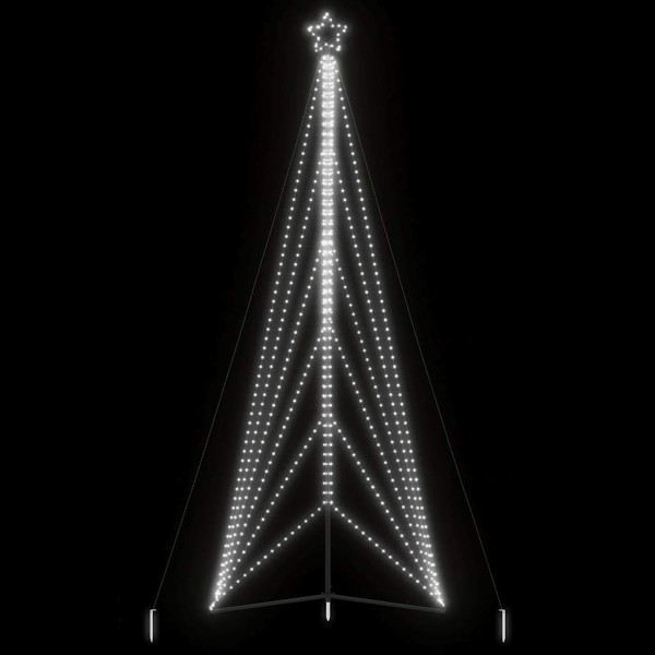 Luces para árbol de Navidad 861 LEDs blanco frío 478 cm D