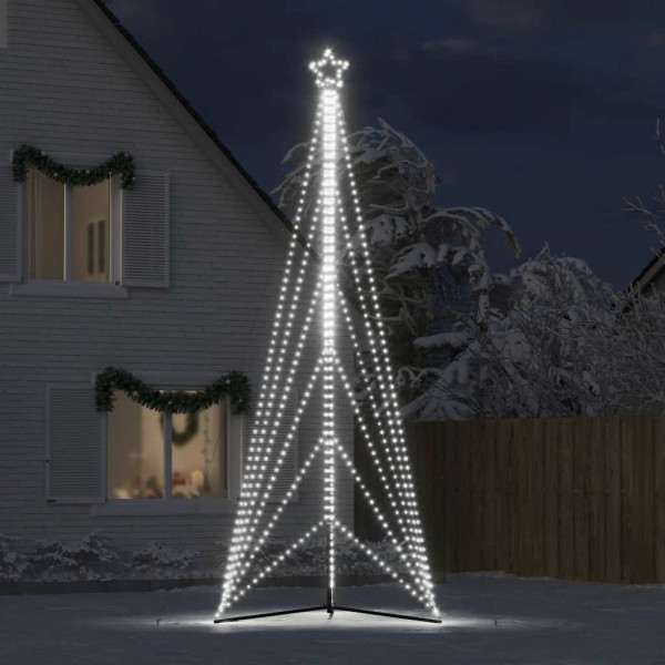 Luces para árbol de Navidad 861 LEDs blanco frío 478 cm M 3