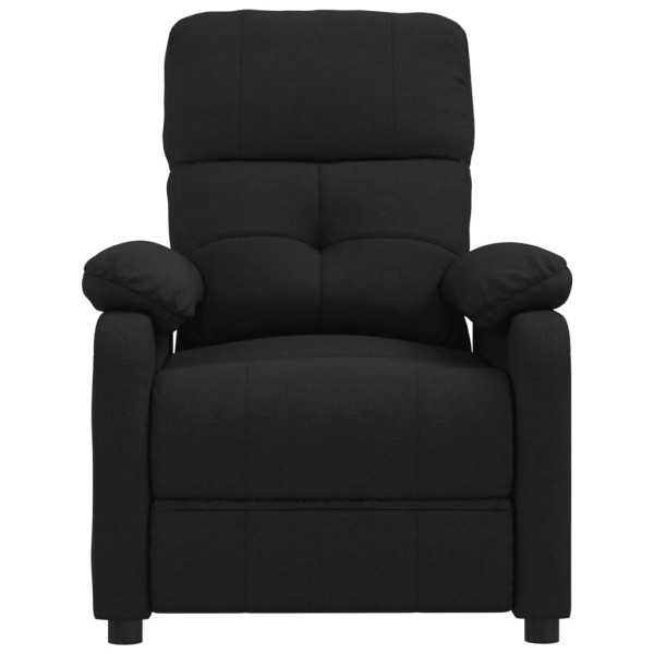 Sillón reclinable de tela negro M 3