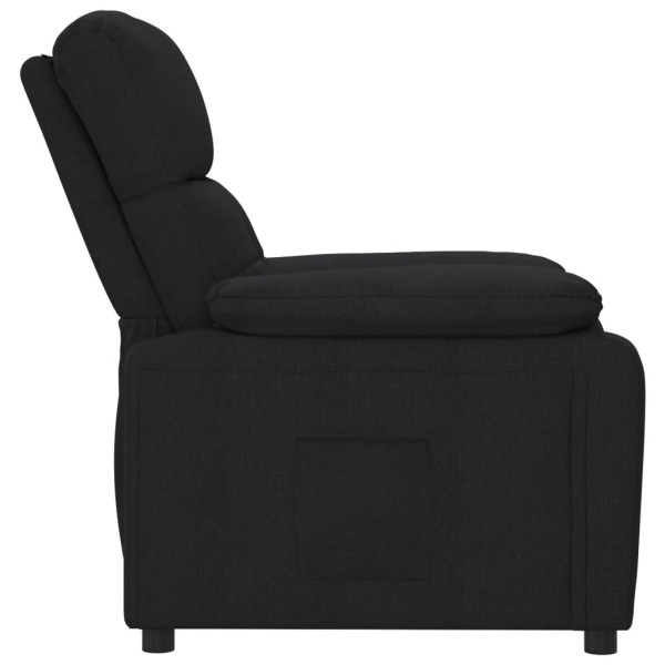 Sillón reclinable de tela negro M 4