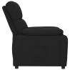 Sillón reclinable de tela negro 4