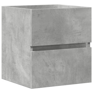 Armario de lavabo madera ingeniería gris hormigón 41x38.5x45 cm H