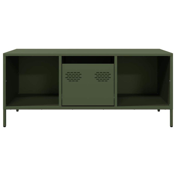 Mesa de centro acero laminado frío verde oliva 101.5x50x43.5 cm M 4