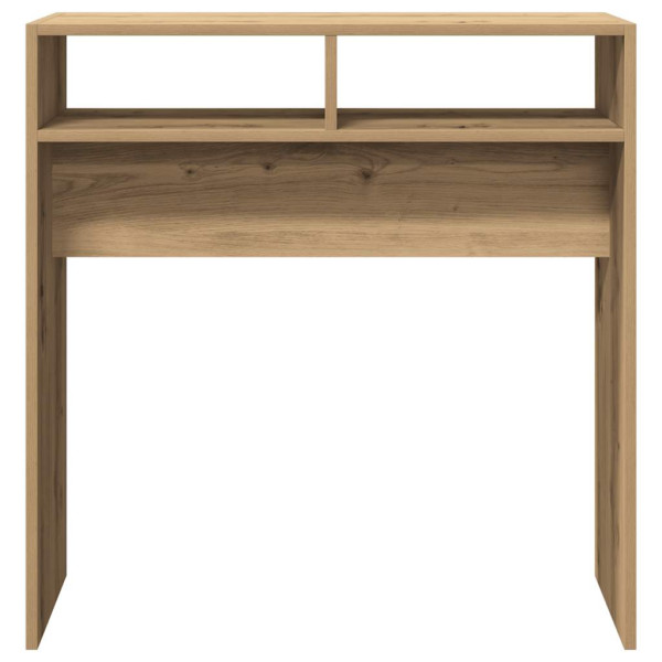 Mesa consola madera de ingeniería roble artesanal 78x30x80 cm M 4