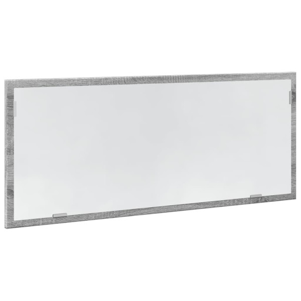 Espejo de baño LED madera ingeniería gris Sonoma 100x8.5x37 cm M 5