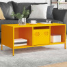 Mesa de centro acero laminado en frío amarillo 101.5x50x43.5 cm 1