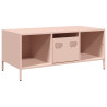 Mesa de centro acero laminado en frío rosa 101.5x50x43.5 cm 2