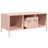 Mesa de centro acero laminado en frío rosa 101.5x50x43.5 cm 5