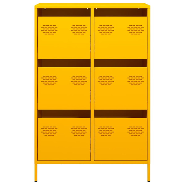 Aparador acero amarillo mostaza 68x39x101.5 cm M 5