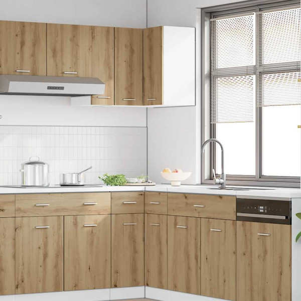 Armário canto suspenso “Lyon” carvalho artisiano M 3