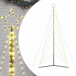 LED Árvore de Natal 615 LEDs Branco Quente 404.5 cm H
