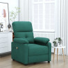 Sillón de masaje eléctrico tela verde oscuro 1