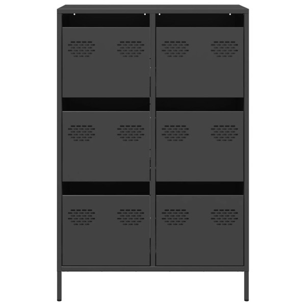 Aparador acero negro 68x39x101.5 cm M 5