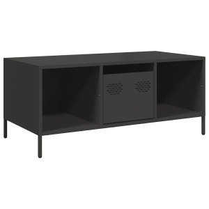 Mesa de centro 101.5x50x43.5 cm aço laminado a frio preto H