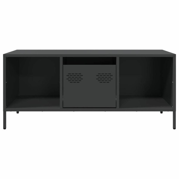 Mesa de centro acero laminado en frío negro 101.5x50x43.5 cm M 4