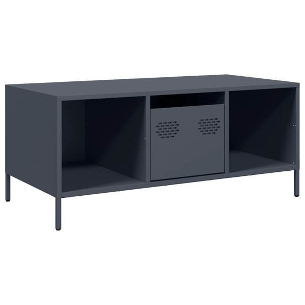 Mesa de centro 101.5x50x43.5 cm aço laminado a frio antracite M 2
