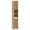 Armario de baño madera ingeniería roble artisan 30x30x183.5 cm 1