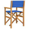 Silla de director plegable madera maciza de teca azul 5