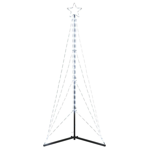 LED Árvore de Natal 363 LEDs Branco Frio 182 cm M 4