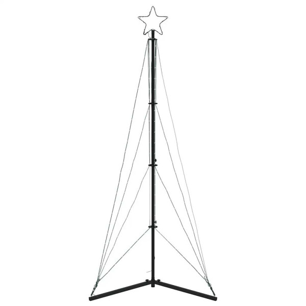 LED Árvore de Natal 363 LEDs Branco Frio 182 cm M 5
