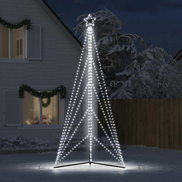 LED Árvore de Natal 615 LEDs Branco Frio 404.5 cm M 3