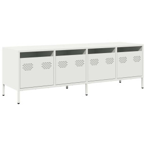 Móvel de TV 135x39x43.5 cm aço laminado a frio branco H