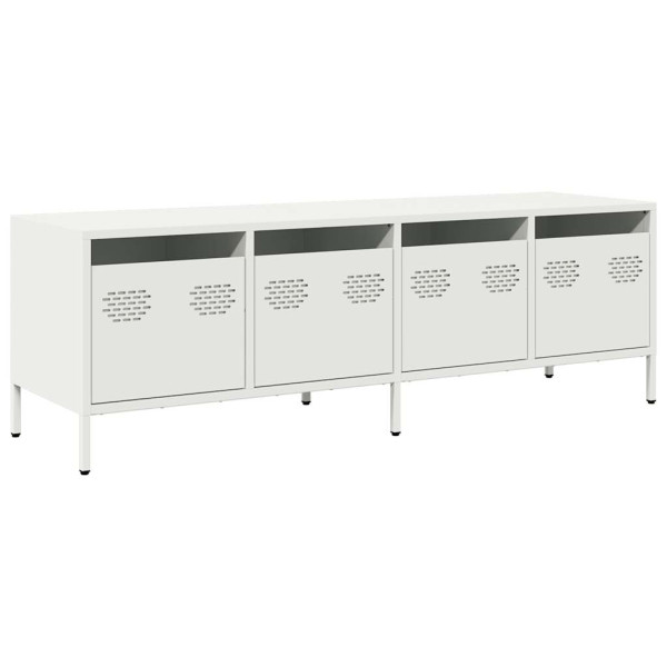Mueble para TV acero laminado en frío blanco 135x39x43.5 cm M 2