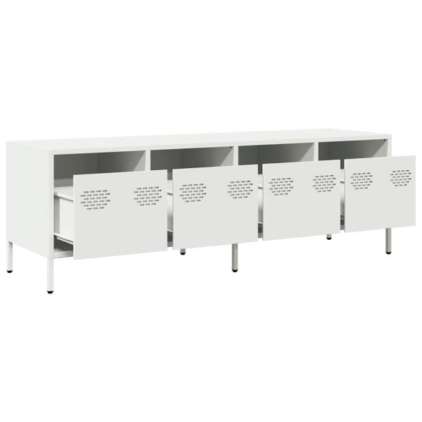 Mueble para TV acero laminado en frío blanco 135x39x43.5 cm M 5