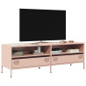 Mueble para TV acero laminado en frío rosa 135x39x43.5 cm 1