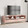Mueble para TV acero laminado en frío rosa 135x39x43.5 cm 3